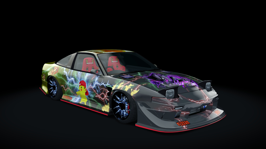 SlideBoizz Nissan 180sx v1.1, skin Japan