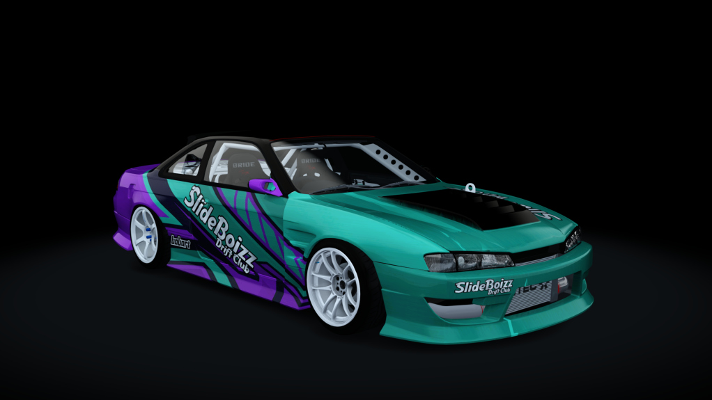 SlideBoizz Nissan S14 v1.1, skin Babart Lime