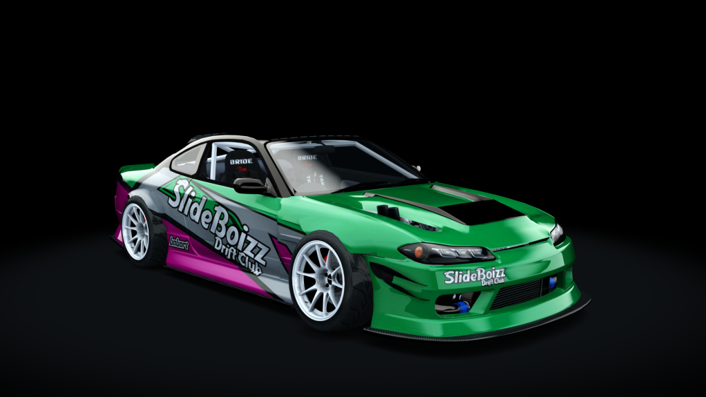 SlideBoizz Nissan S15 v1.1, skin Babart Green 2