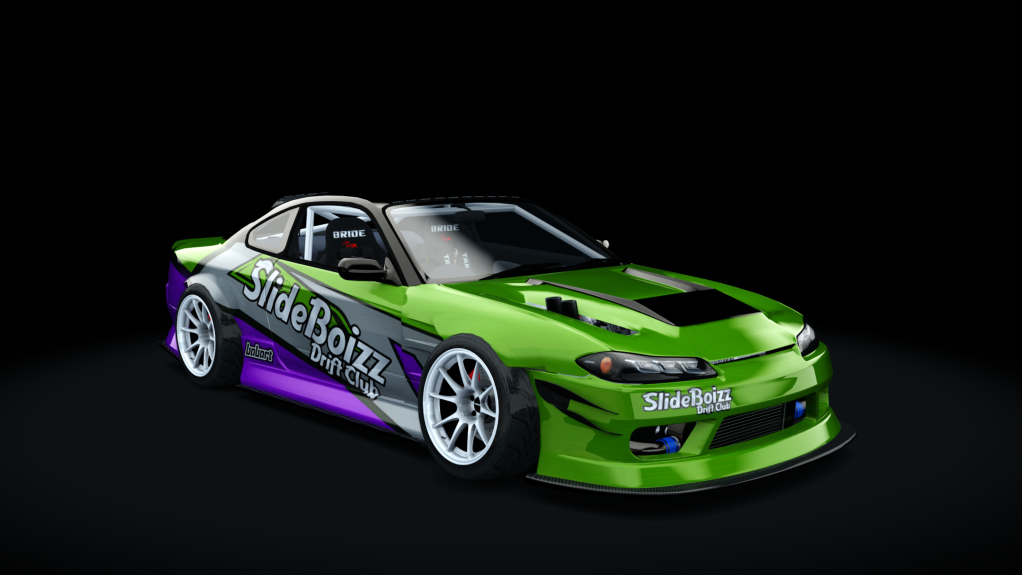 SlideBoizz Nissan S15 v1.1, skin Babart Green