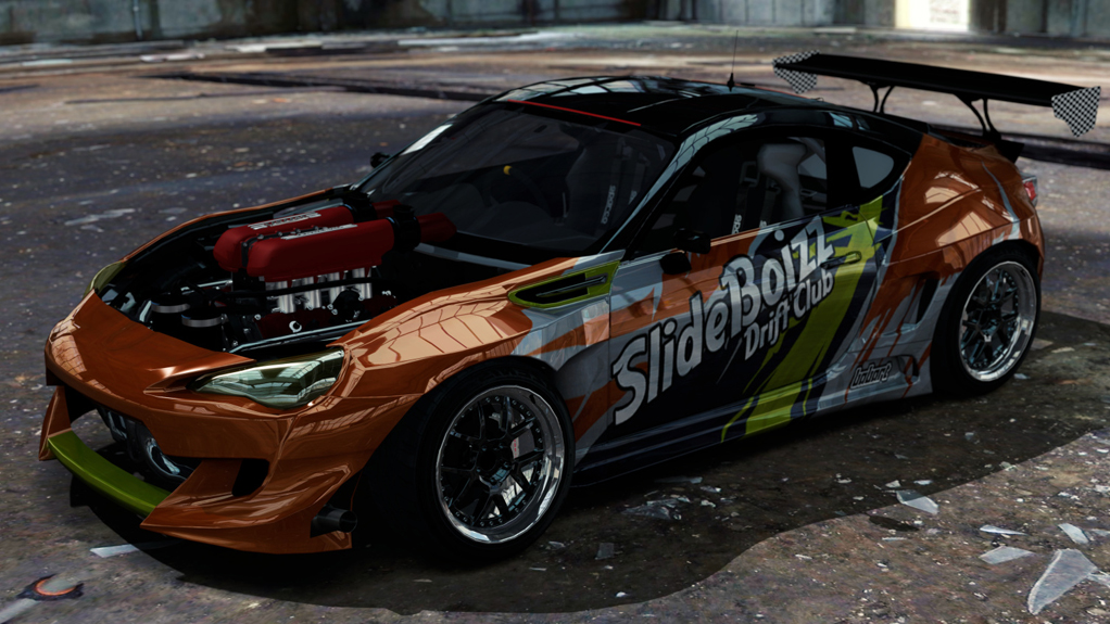 SlideBoizz Toyota GT4586 v1.1, skin Babart Orange