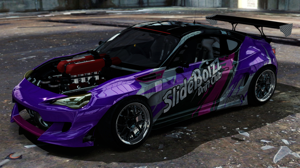 SlideBoizz Toyota GT4586 v1.1, skin Babart Purple