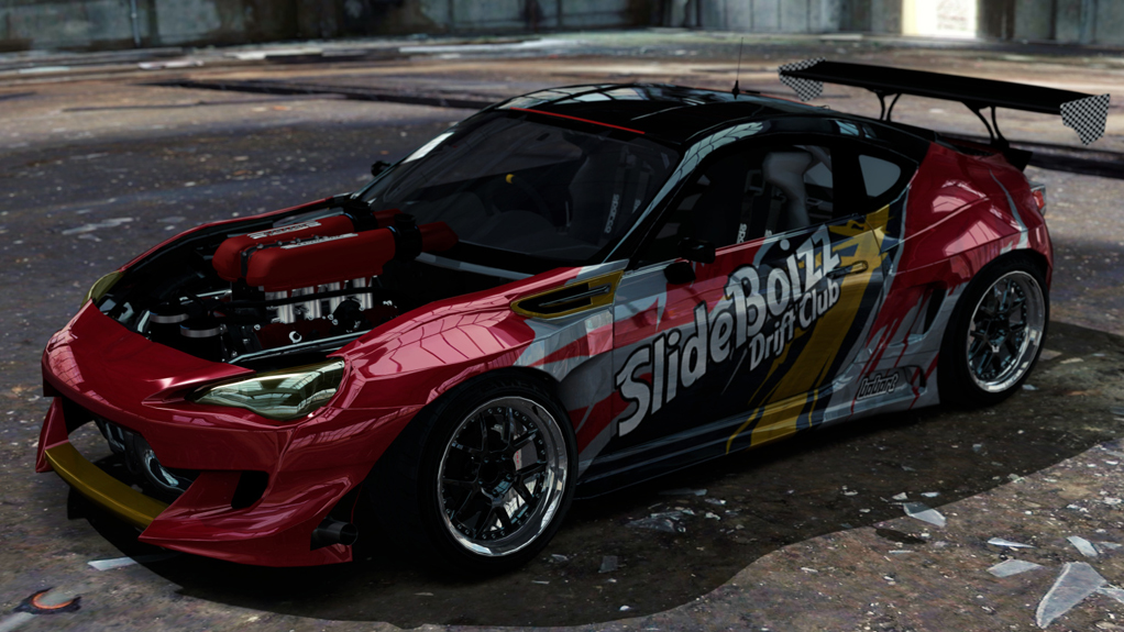 SlideBoizz Toyota GT4586 v1.1, skin Babart Red