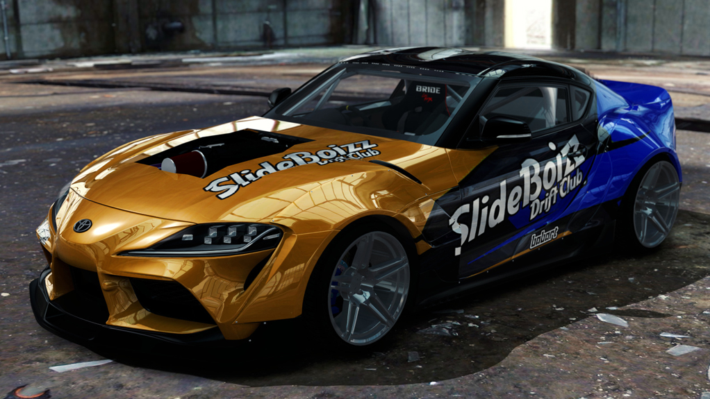 SlideBoizz Toyota Supra v1.1, skin Babart Gold