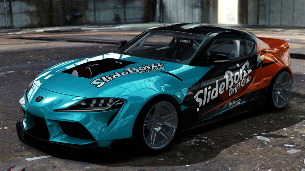 SlideBoizz Toyota Supra v1.1, skin Babart Lime