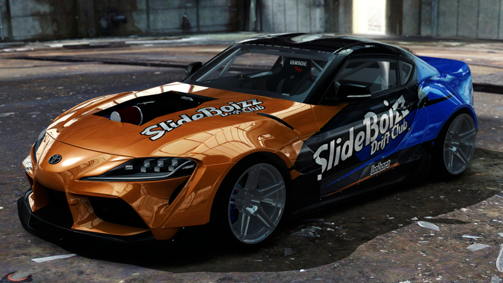 SlideBoizz Toyota Supra v1.1, skin Babart Orange