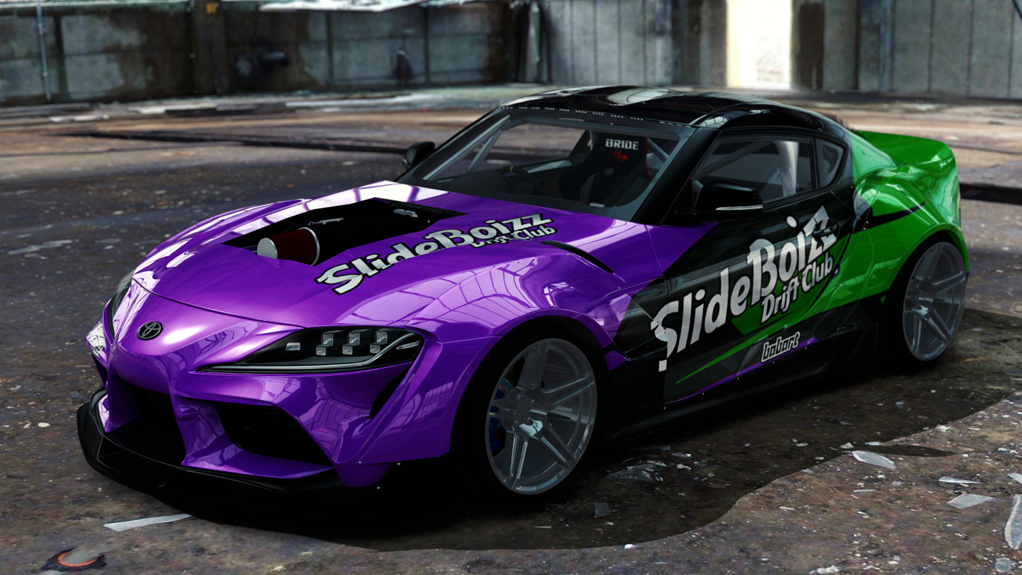 SlideBoizz Toyota Supra v1.1, skin Babart Purple