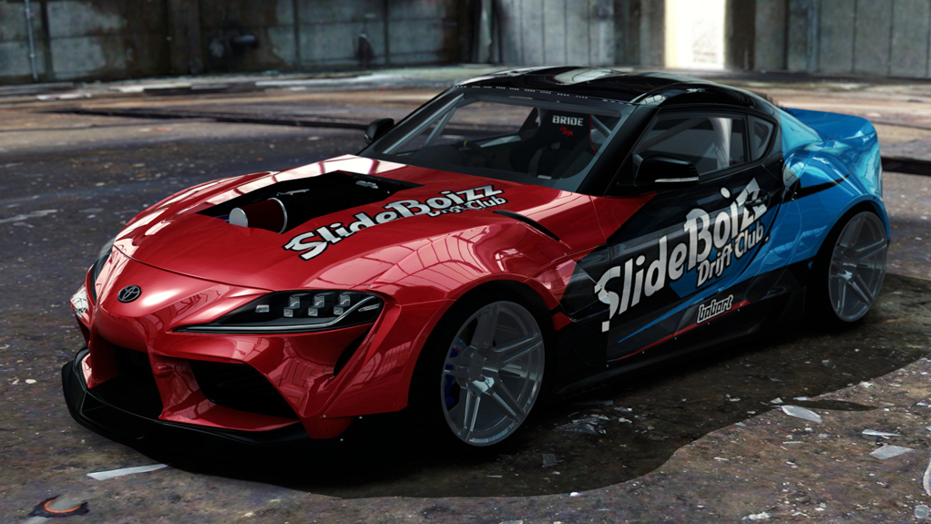 SlideBoizz Toyota Supra v1.1, skin Babart Red