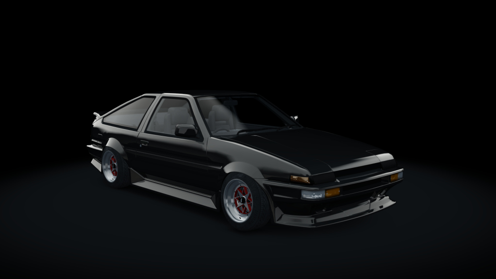 Toyota AE86 WDT Street event japan origin, skin black