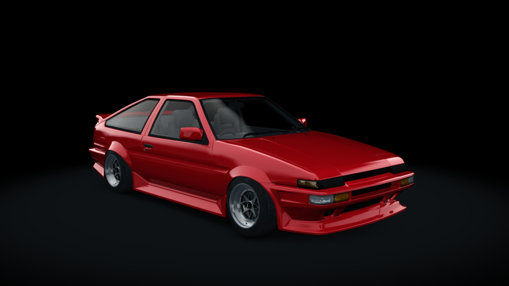 Toyota AE86 WDT Street event japan origin, skin red