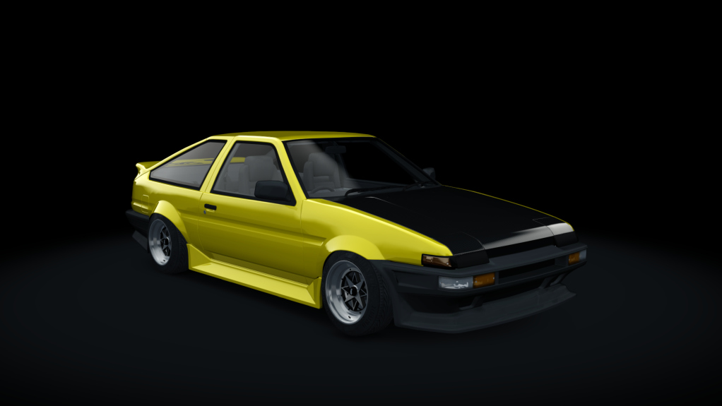 Toyota AE86 WDT Street event japan origin, skin yellow