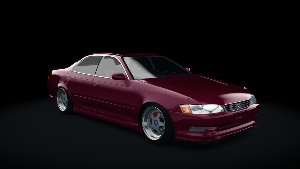 Toyota Mark II JZX90 WDT Street alldrift v2, skin wine_red