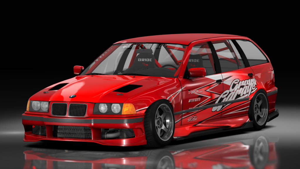 GravyGarage Street E36 Touring Voilent Angle, skin Gravy Red