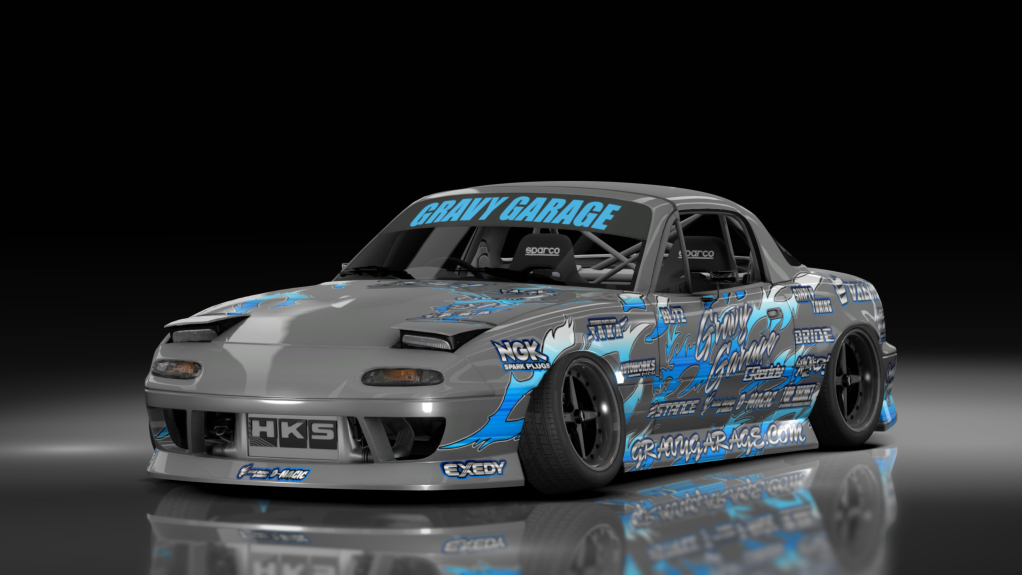 GravyGarage Street Miata, skin wurr blue grey