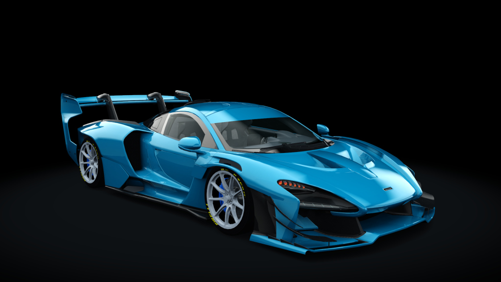 McLaren Senna GTR, skin blue