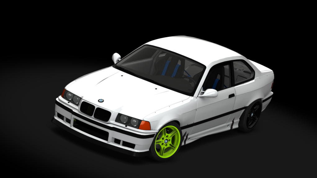 SUPERDRIFT - BMW E36 328i Coupe - LHD, skin White