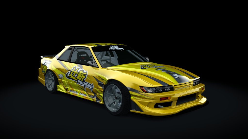 Tsujigiri Pro PS13 LSX Supercharged, skin 13_tsujigiri yellow