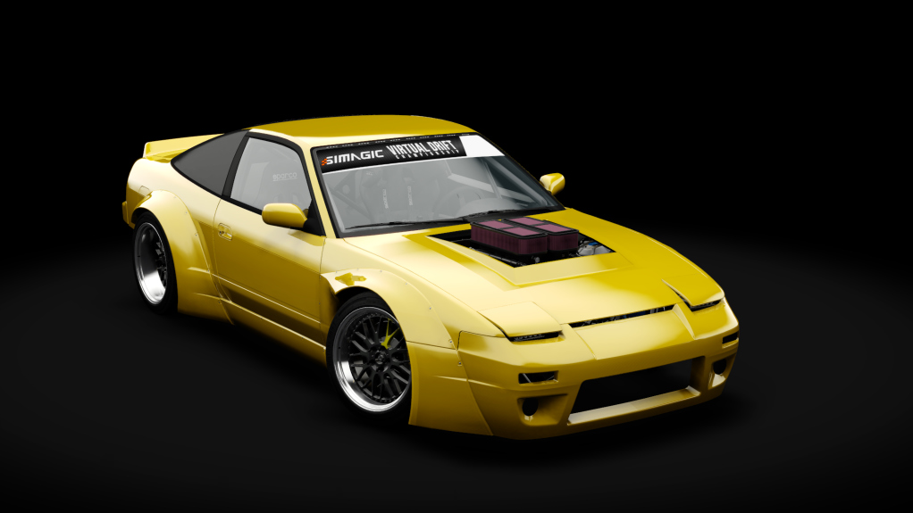 VDC Nissan Silvia RPS13 Public 4.0, skin 04_lightning_yellow