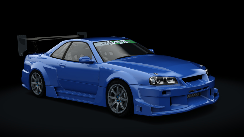 WDT Nissan Skyline R34, skin blue