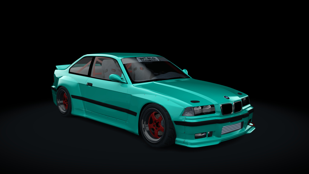 BMW M3 E36 WDT, skin red_mint