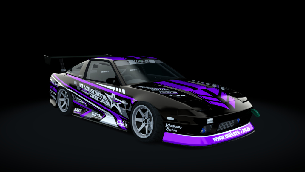 Nissan 180SX WDT, skin american_racing_v1