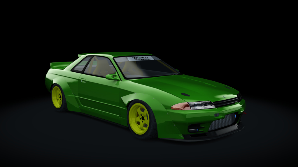 Nissan Skyline R32 WDT, skin green