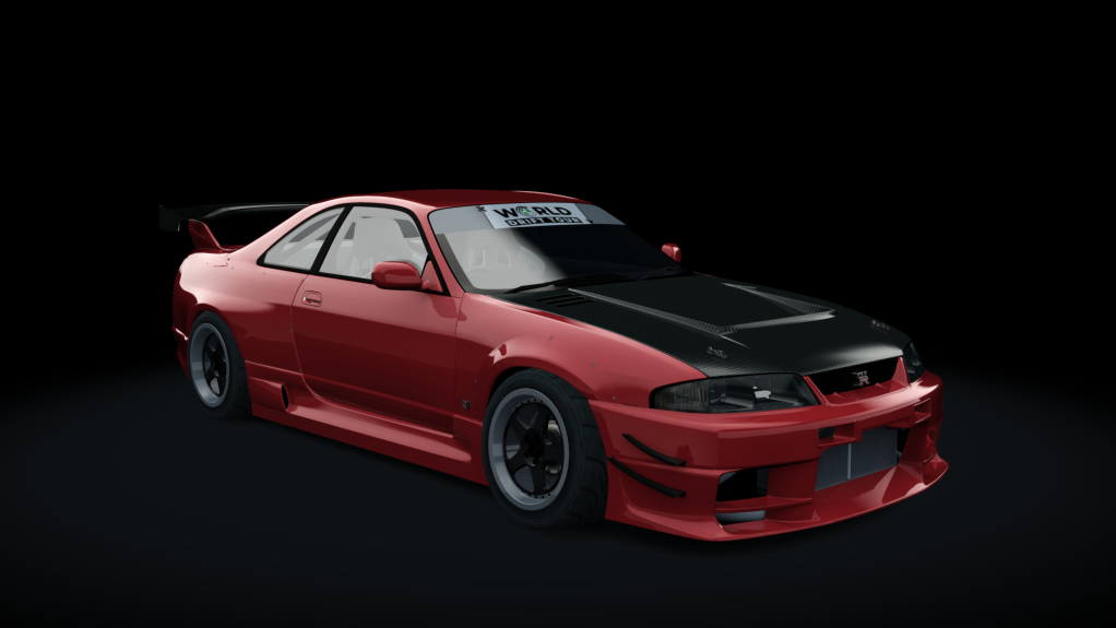 Nissan Skyline R33 WDT, skin red