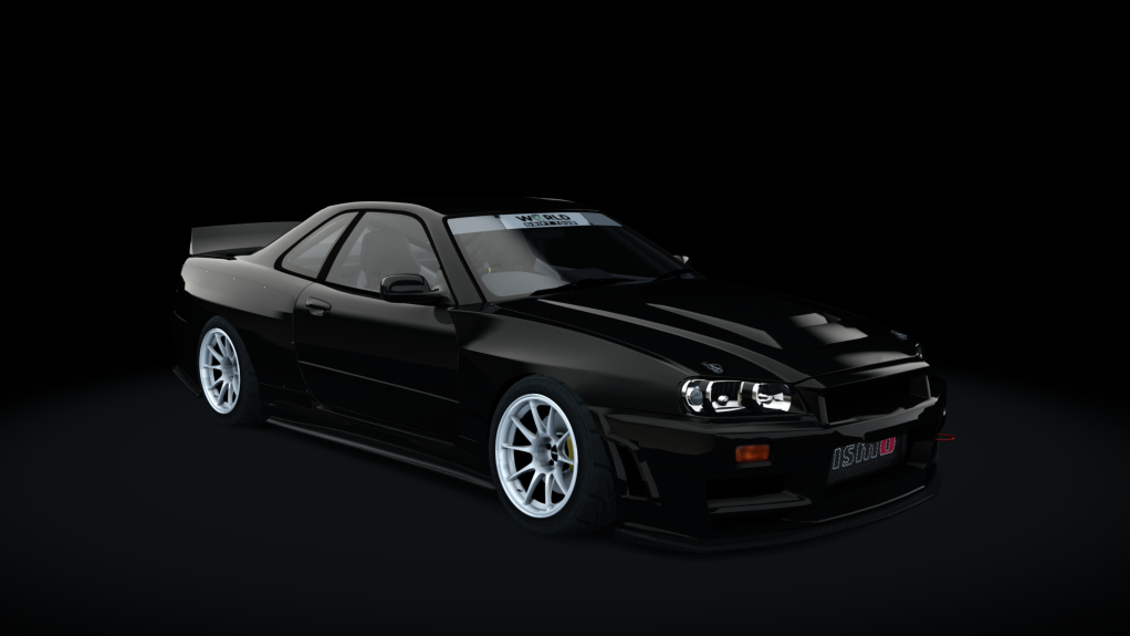 Nissan Skyline R34 WDT, skin black