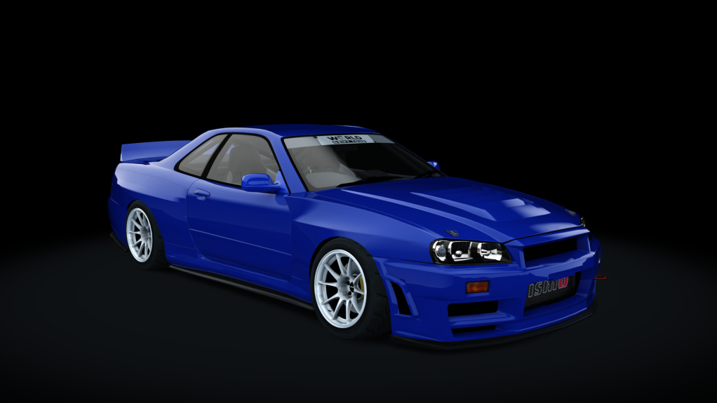 Nissan Skyline R34 WDT, skin blue