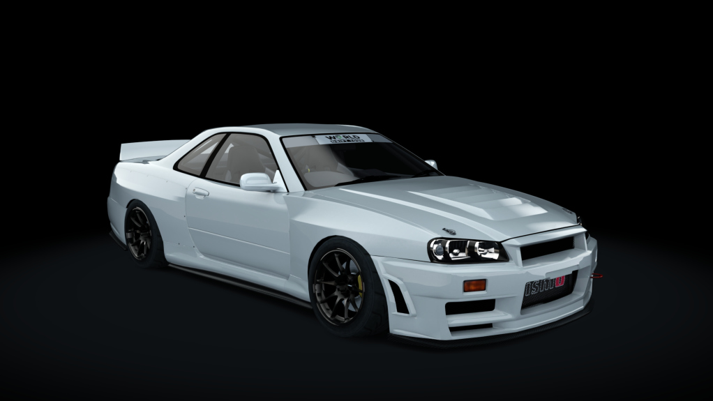 Nissan Skyline R34 WDT, skin white