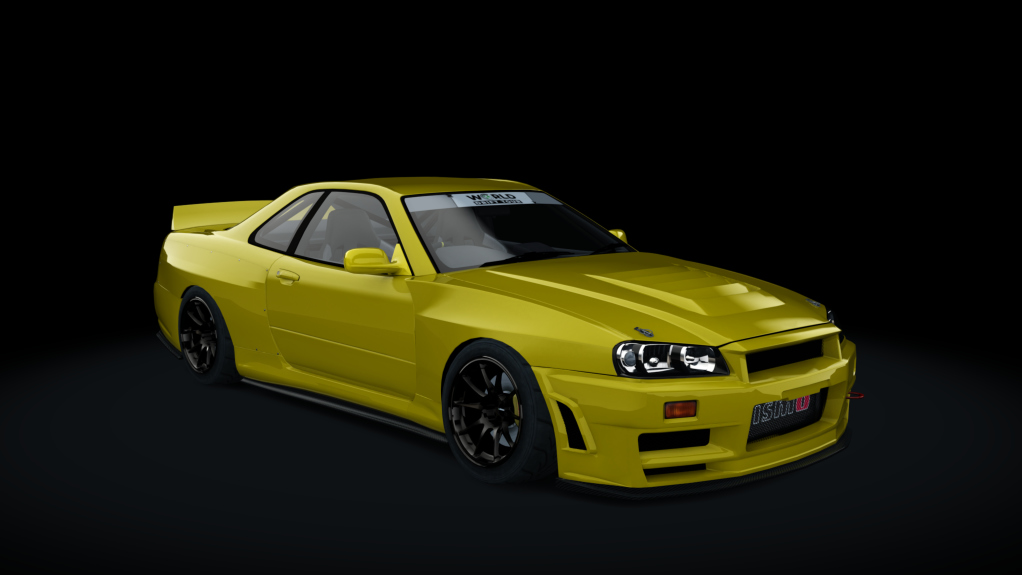 Nissan Skyline R34 WDT, skin yellow