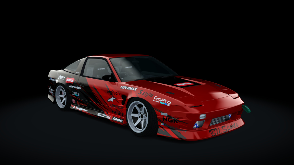 Nissan 180SX WDT Street, skin RedBlack