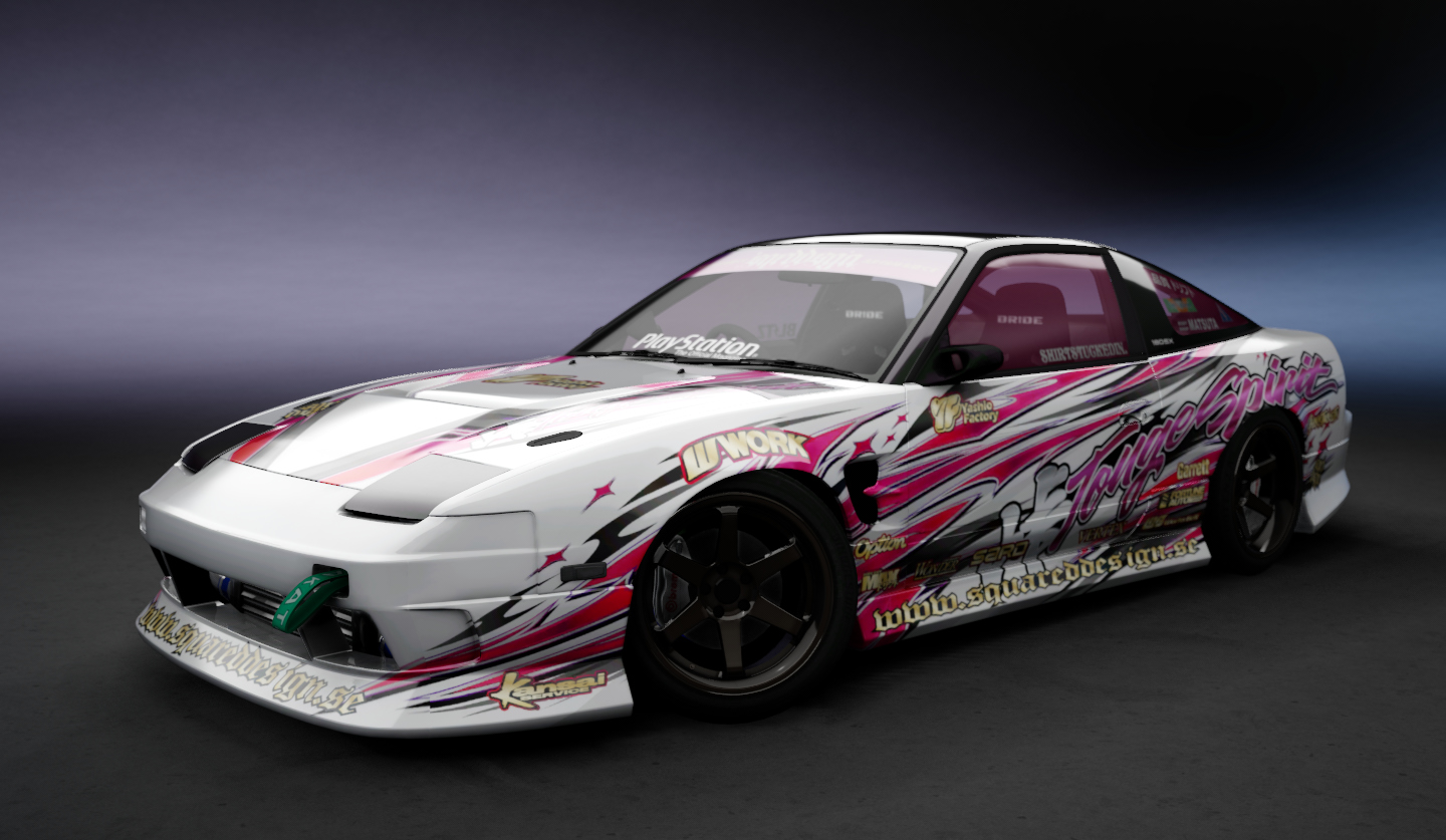 Nissan 180SX WDT Street, skin SquaredDesign TougeSpirit