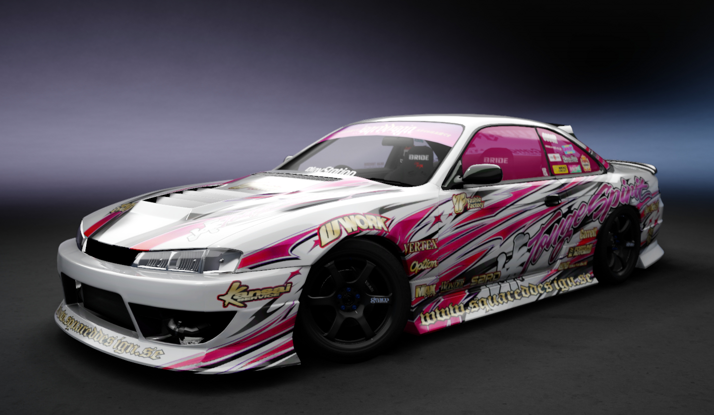 Nissan Silvia S14 WDT Street, skin SquaredDesign TougeSpirit