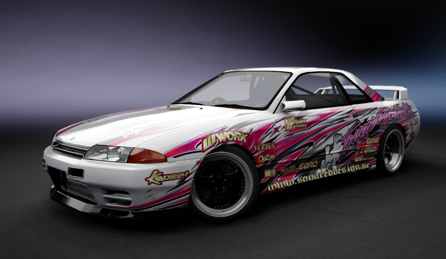 Nissan Skyline R32 WDT Street, skin SquaredDesign TougeSpirit