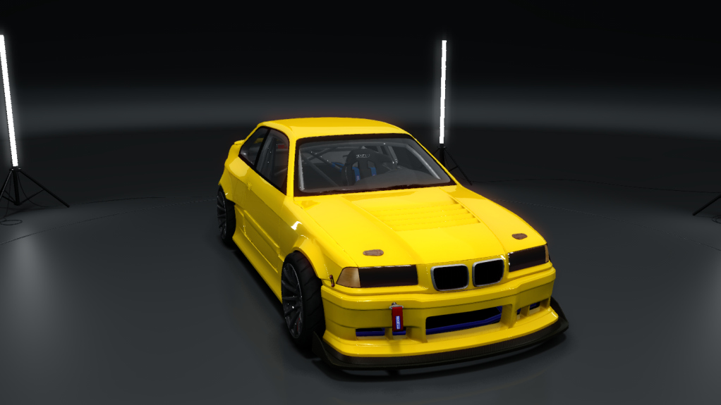 bmw e36 project, skin yellow