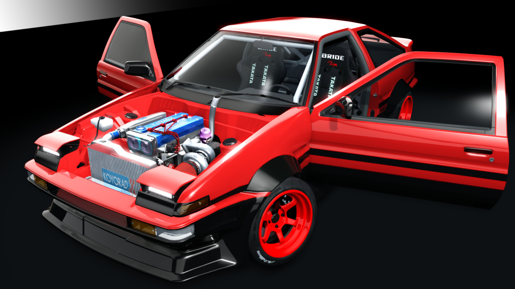 4AGE TURBO Kas1 Toyota AE86 ATDT, skin ksdrift7