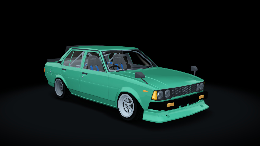 Toyota Corolla KE70 WDT Street, skin cyan