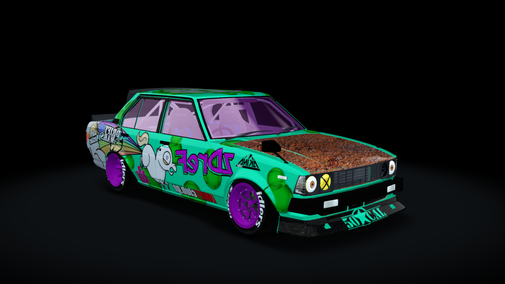 Toyota Corolla KE70 WDT Street, skin mint