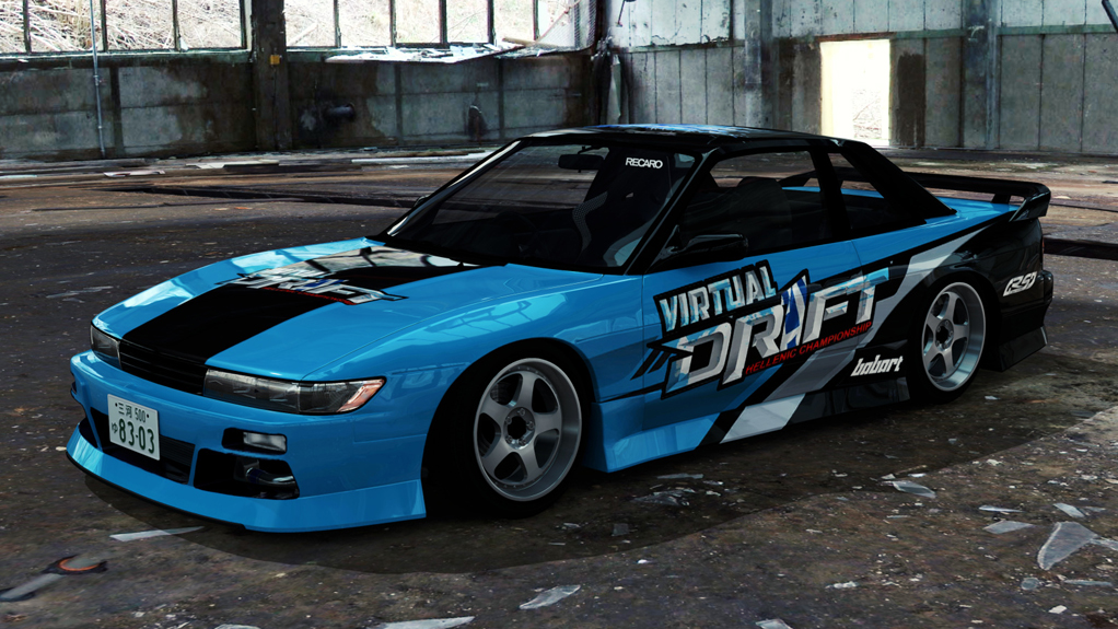 Nissan Silvia S13 WDT Street, skin Babart_HELLENIC_DRIFT_01