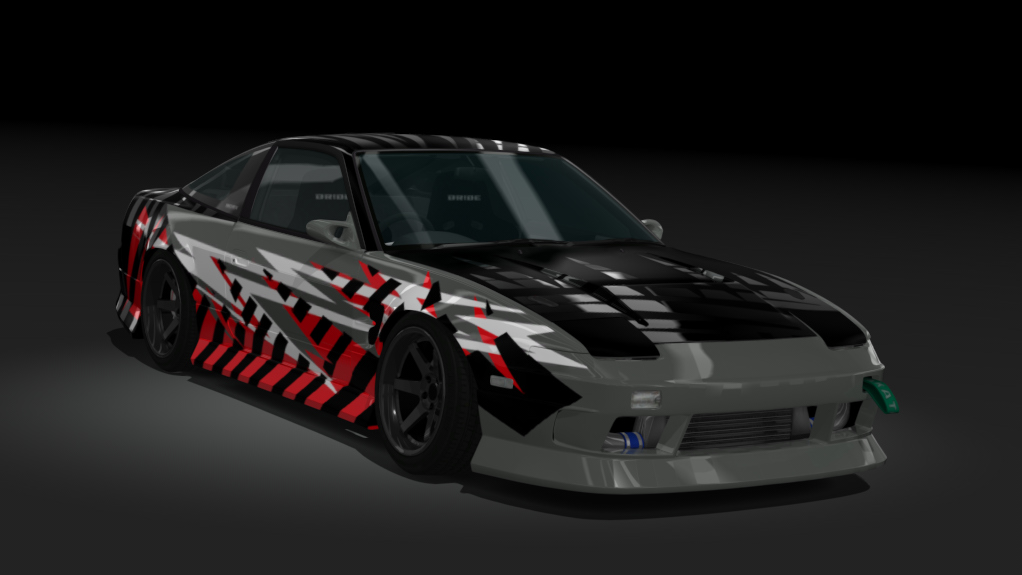 Nissan Silvia S13 WDT Street, skin Electric Grey Red
