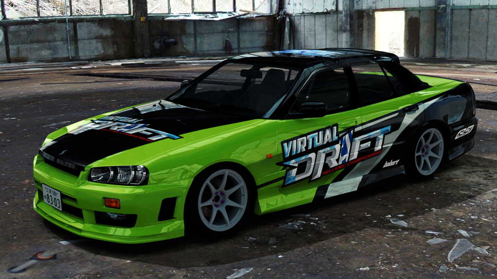 Nissan Skyline HR34, skin Babart_HELLENIC_DRIFT_03