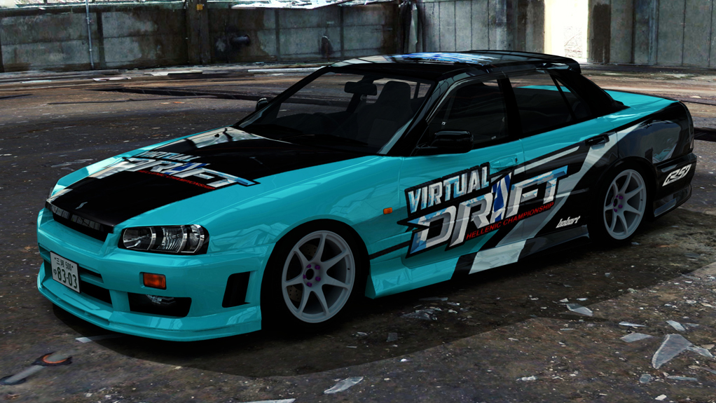 Nissan Skyline HR34, skin Babart_HELLENIC_DRIFT_04