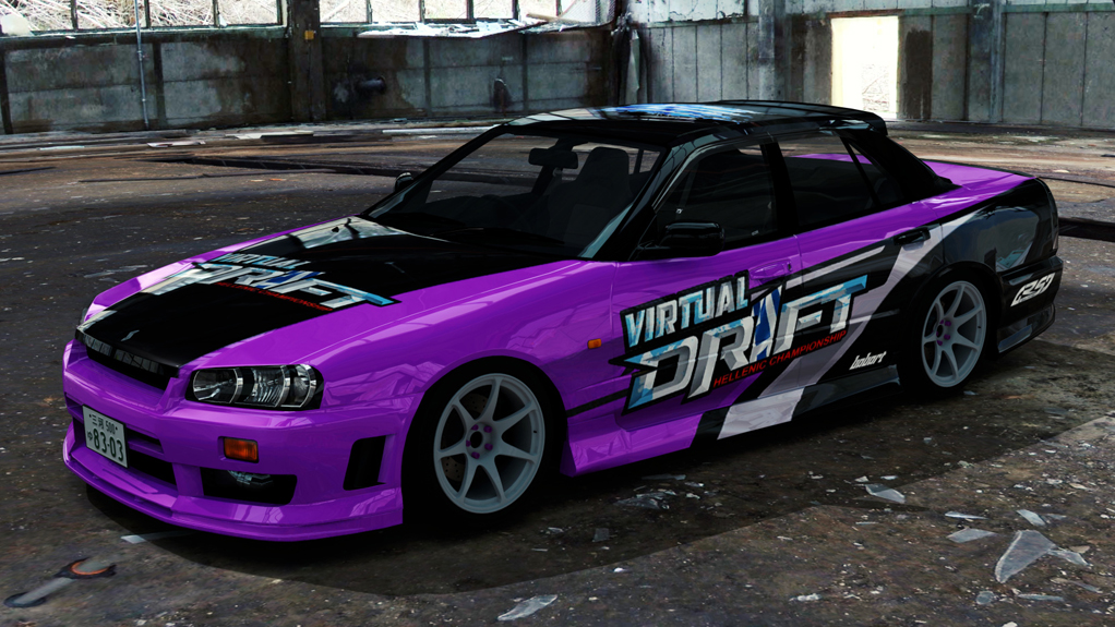 Nissan Skyline HR34, skin Babart_HELLENIC_DRIFT_05