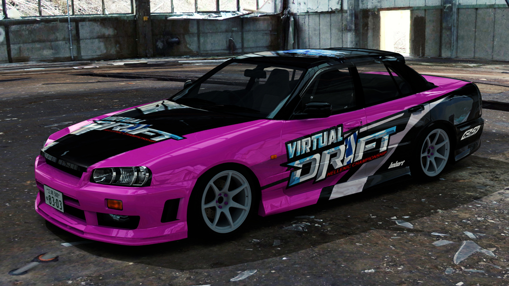 Nissan Skyline HR34, skin Babart_HELLENIC_DRIFT_06