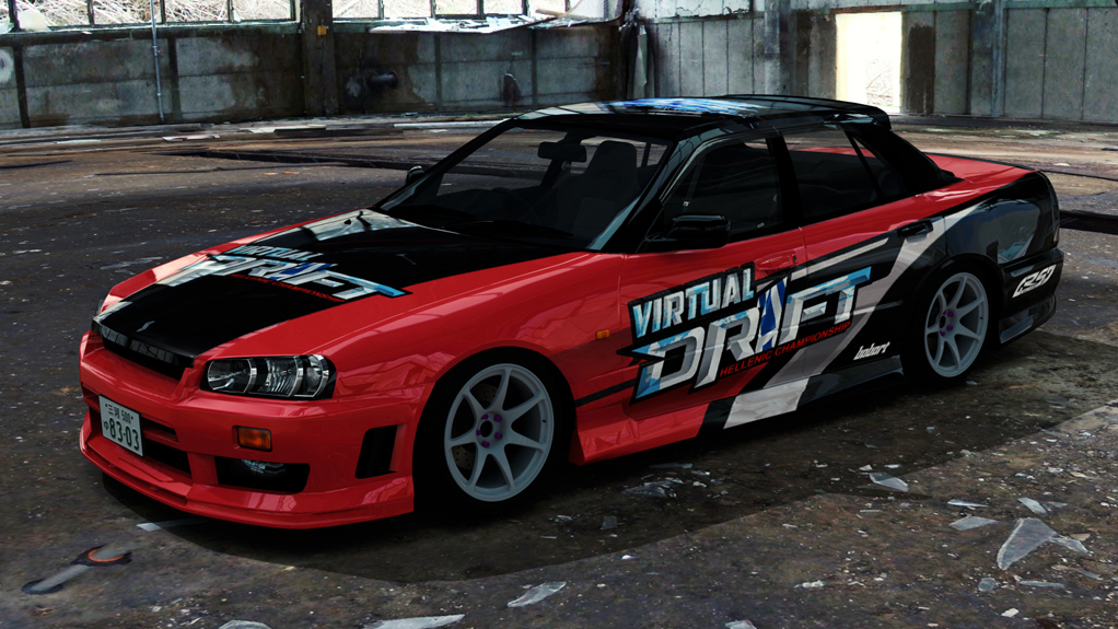 Nissan Skyline HR34, skin Babart_HELLENIC_DRIFT_07