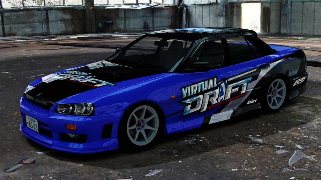 Nissan Skyline HR34, skin Babart_HELLENIC_DRIFT_09