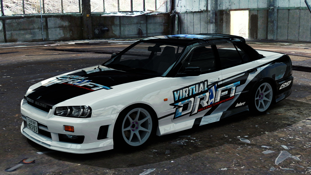 Nissan Skyline HR34, skin Babart_HELLENIC_DRIFT_10