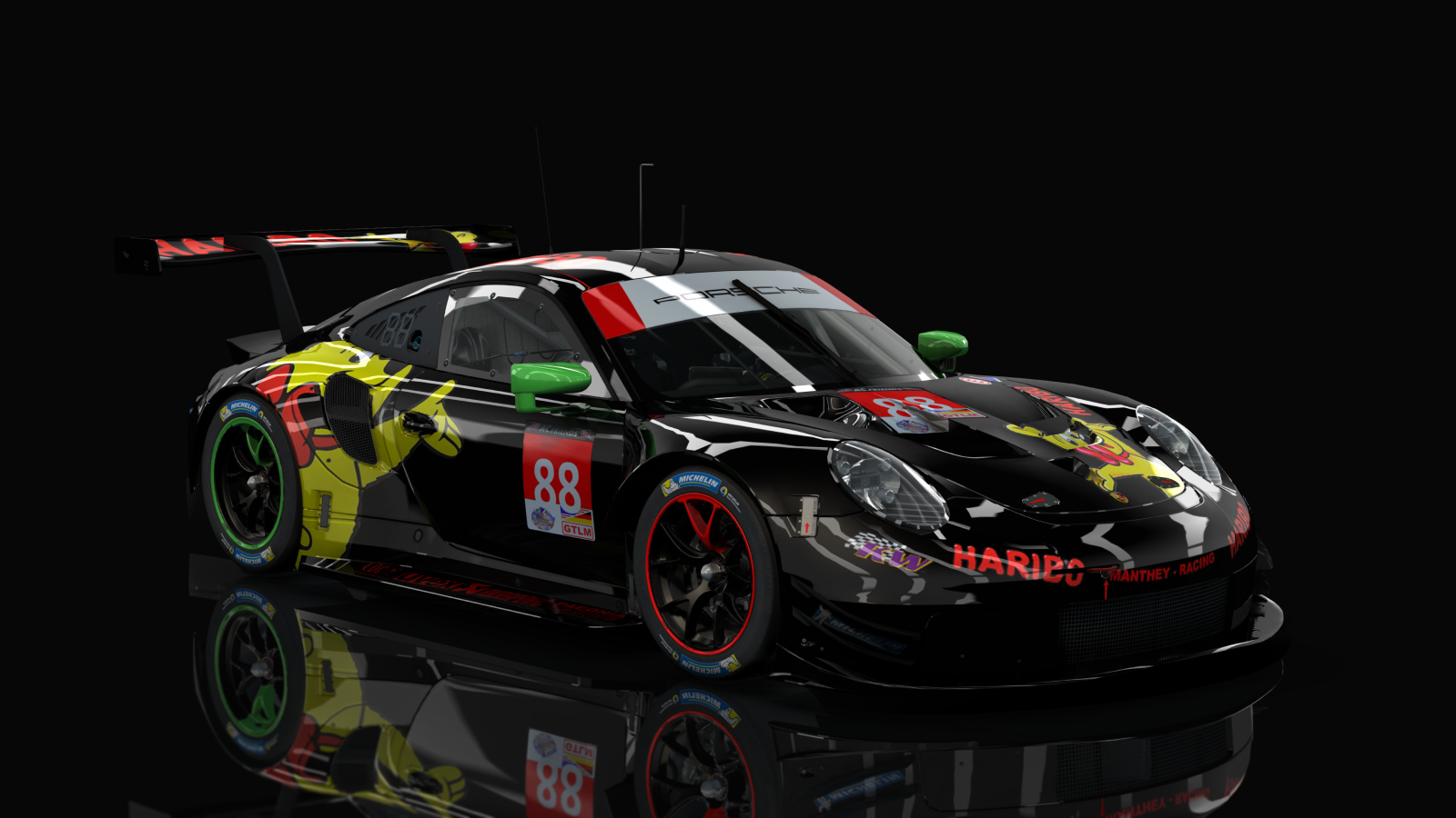 GTLM Porsche 911 RSR GTE IMSA (AC-Friends), skin 88_Haribo