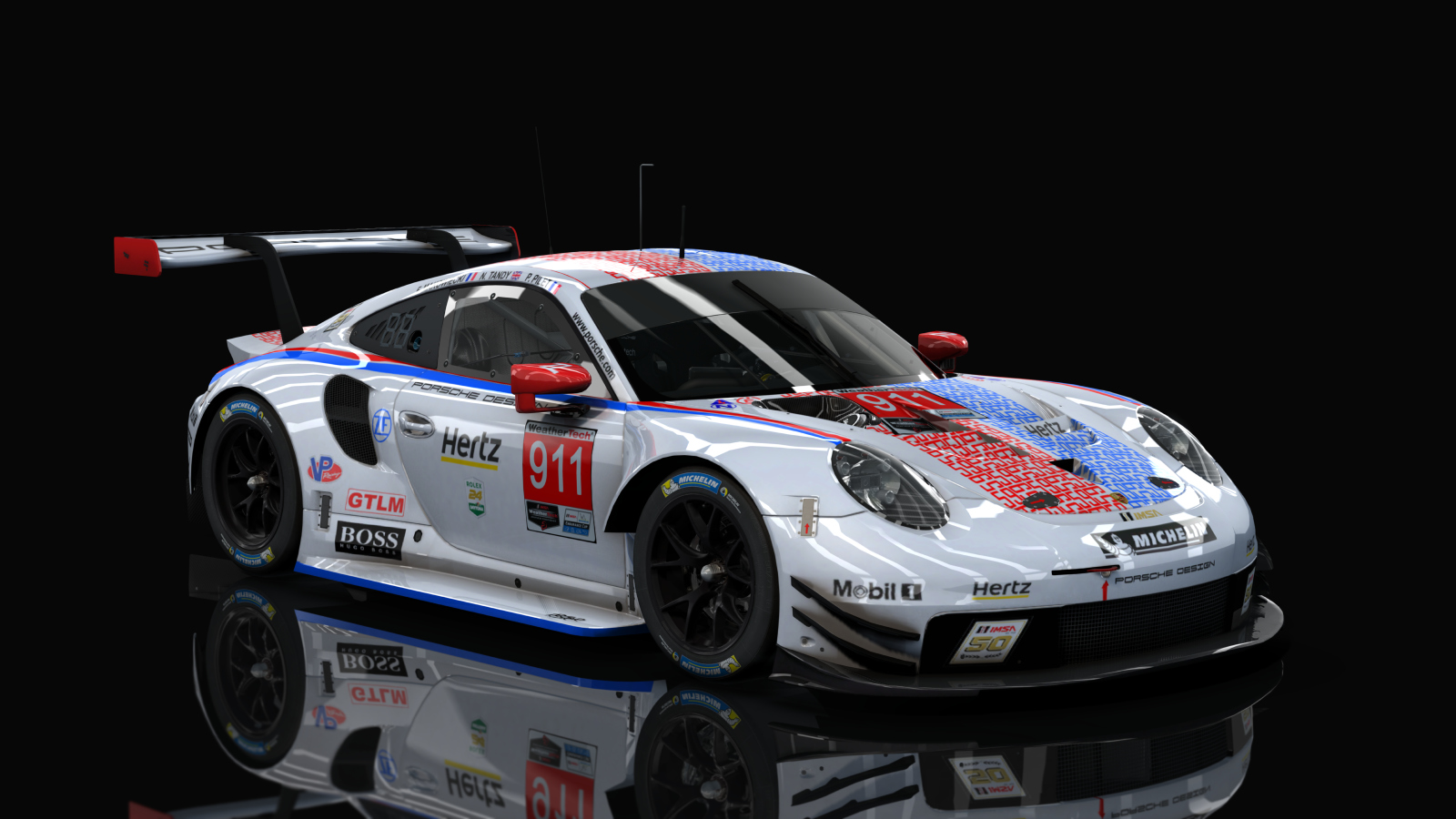 GTLM Porsche 911 RSR GTE IMSA (AC-Friends), skin 911